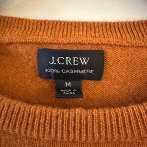 J. Crew Cashmere Sweater Medium Orange